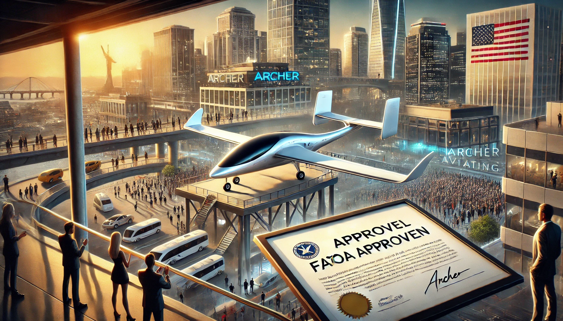 Archer Aviation Autorisé à Démarrer ses Taxis Aériens